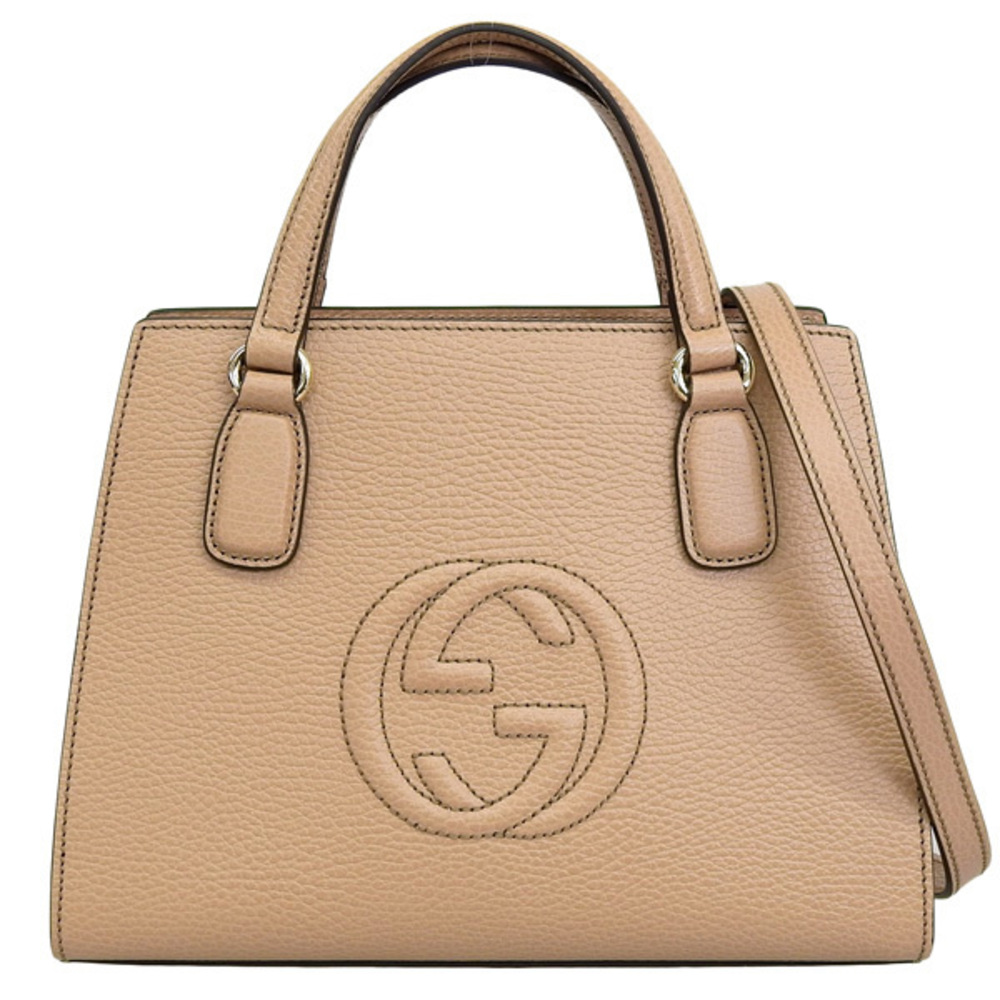 Gucci Tan Handbag Leather Outlet